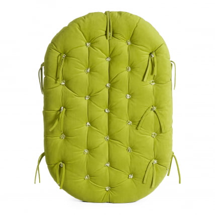 Диван MAMASAN/МАМАСАН 23/02 W /с подушкой/ подушка 182х119 см, 169х102х80 см, Pecan (орех), флок, олива, 23_14