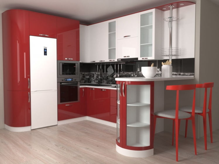 Глянцевый фартук (КОМПОЗИТ) KM 65_2