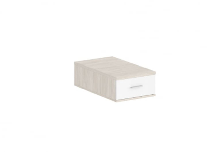 Подвесная тумба с 1 ящиком Sigma SG.533.OL.WH Дуб светлый Белый_0