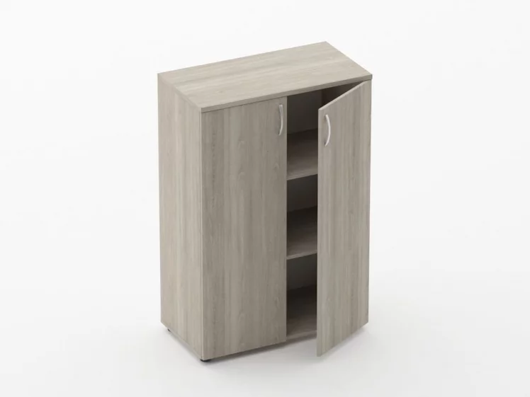 Шкаф средний закрытый Glassy 6.12.131 Дуб сантана светлый_1