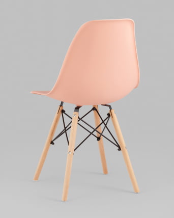Стул Eames Style DSW персиковый 4 шт. комплект (разборный каркас)_4