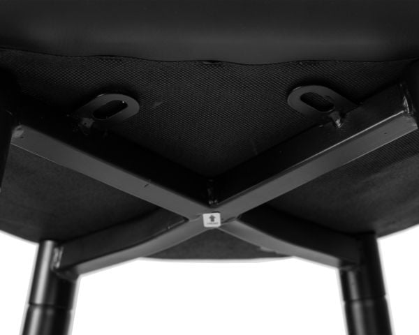 Стул барный ДОБРИН НИCОЛЕ (черные матовые ножки, черная экокожа (П-01)) 2 шт / DOBRIN NICOLE (P-01))_8