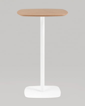 Стол барный Форм 60*60 Светлое дерево/белый / Form_5