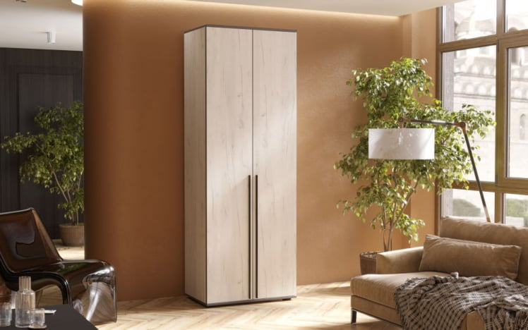 Шкаф Норд 2-х ств. Крафт белый_1