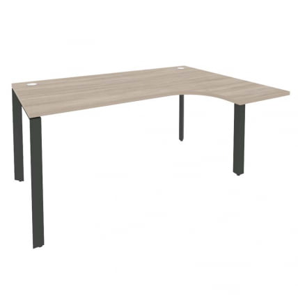 Стол эргономичный правый на П-образном м/к ONIX O.MP-SA-4R Дуб Аттик/Антрацит_0