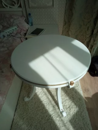 Стол журнальный Глория М (Дуб молочный)_1