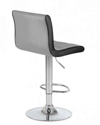 Стул барный DOBRIN CANDY (светло-серый-черный) 2 шт_3