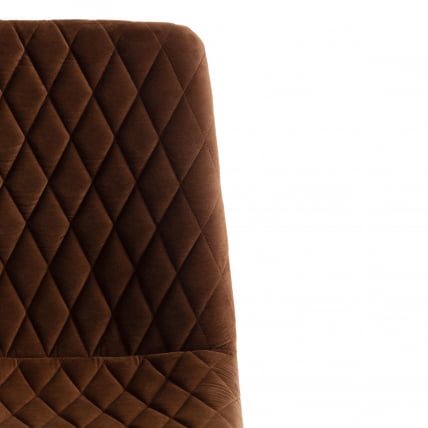 Стул CHILLY X (mod. 7096) ткань/металл, 45x53х88 см, высота до сиденья 50 см, коричневый barkhat 11/черный_5