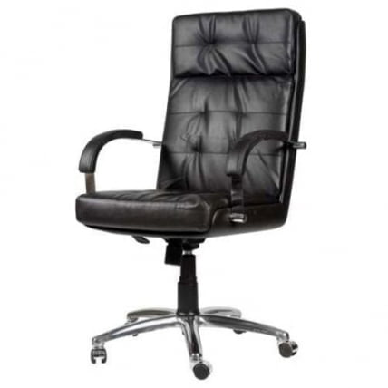 Кресло руководителя Президент хром Черный_0