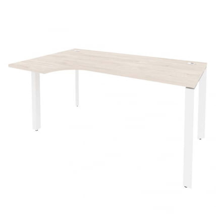 Стол эргономичный левый на П-образном м/к ONIX O.MP-SA-1L Денвер Светлый/Белый_0