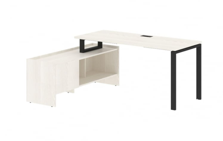 Стол с тумбой EDIS EUCT 17614 Ясень Траун Черный_0