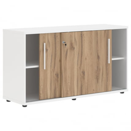 Шкаф с дверьми-купе ЕДИС ЕЛC 1343 Дуб Денвер светлый Белый Белый / EDIS ELC_1