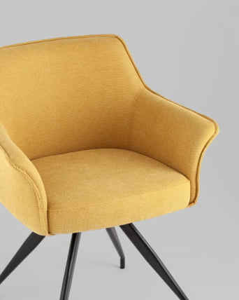 Стул обеденный Feston вращающийся желтый_6