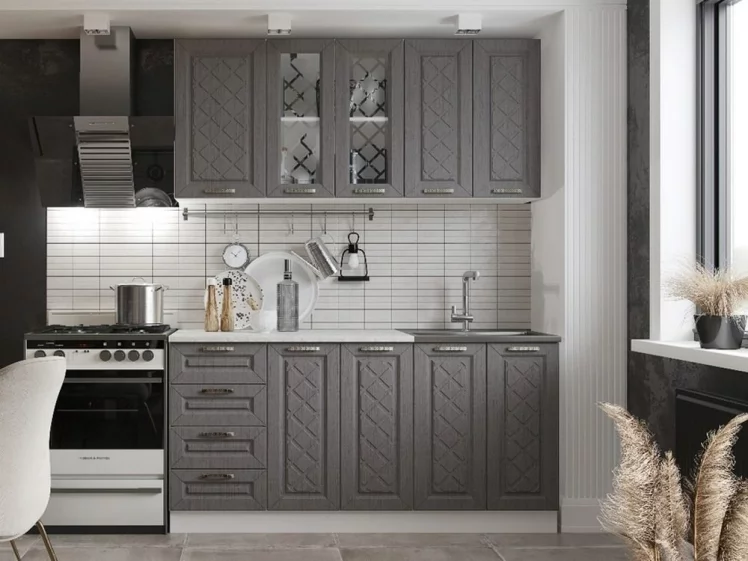 Кухня Агава 1,6 м Белый/Трюфель_2