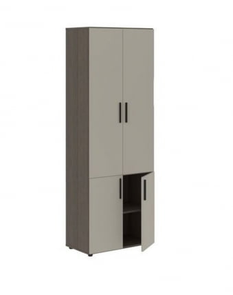 Шкаф с глухими средними и малыми дверьми VELION VHCS 80.3 Аметист Дуб Сильвер_1