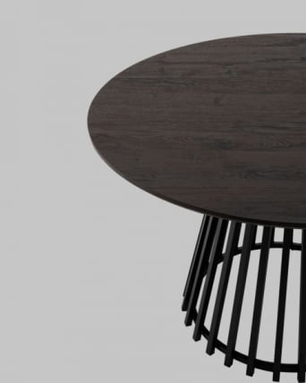 Стол обеденный Daphne 120*75 см темное дерево_1