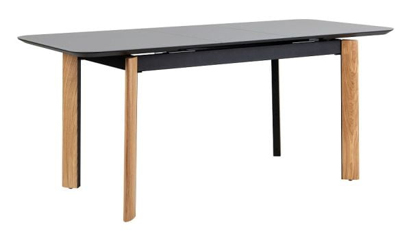 Стол раскладной Combi Glass 120-150 Automatic Natur/Dark matte glass_1