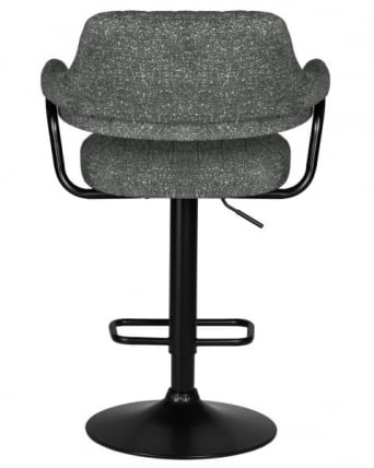 Стул барный ДОБРИН CХАРЛЙ БЛАCК (серый твид (ЛЕО11)) 2 шт / DOBRIN CHARLY BLACK (LEO11))_5