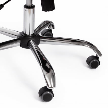 Кресло BERGAMO хром (22) кож/зам, белый, 36-01_14