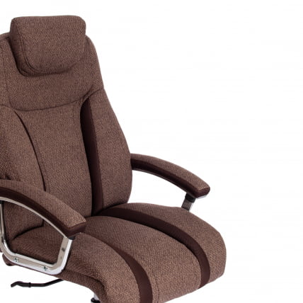 Кресло офисное Труст (макс) ткань, коричневый/коричневый , МДЖ190-7/ТВ-24 / Trust (max) MJ190-7/TW-24_9