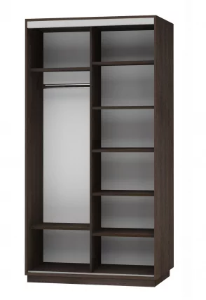 Шкаф-купе двухдверный Экспресс Дуо 1200х2400h Улица/Венге_1