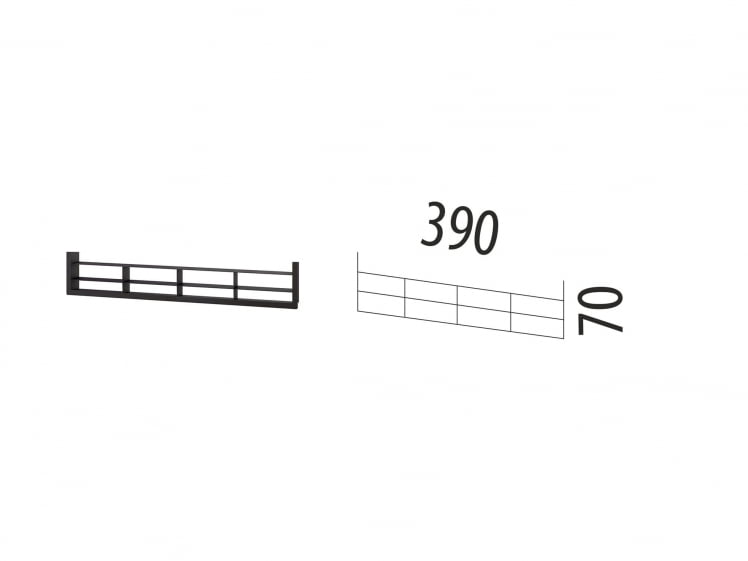 Решетка для холодильника РЦ1 к ЦП Черная_0