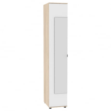 Шкаф распашный Алиса (Х1_М) 2230х400х540 с торцевой ручкой (ДСС-Белый) / (H1_M)_0