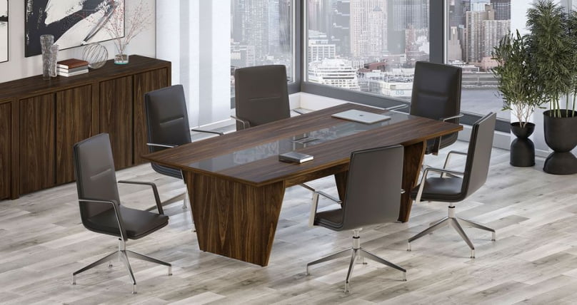 Кабинет для совещаний Corner №4 Орех Лоренцо Графит_0