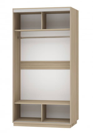 Шкаф-купе двухдверный Экспресс Хит Элемент 1200x2200h Ясень шимо светлый_1