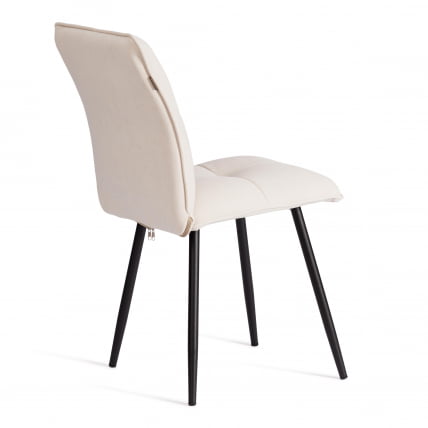 Стул обеденный Sweet LT, велюр, молочный/черный, 4, 41х55х88 см_2