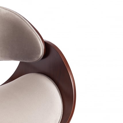 Стул LANDO (mod.8036) дерево / ткань, 59х53х75 см, орех/серый_6