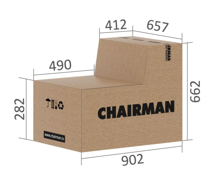 Кресло руководителя CHAIRMAN 480 N экокожа Черный_5