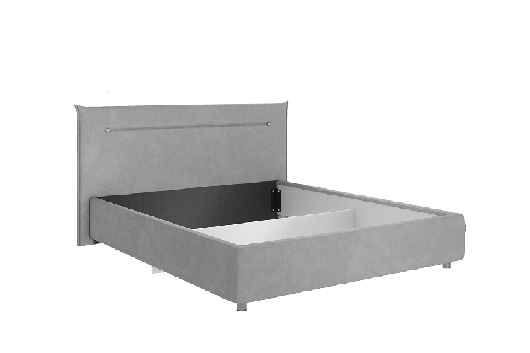 Кровать 1.6 Альба с подъем. механизмом ZP.KM1.6-15 персик (велюр)_2