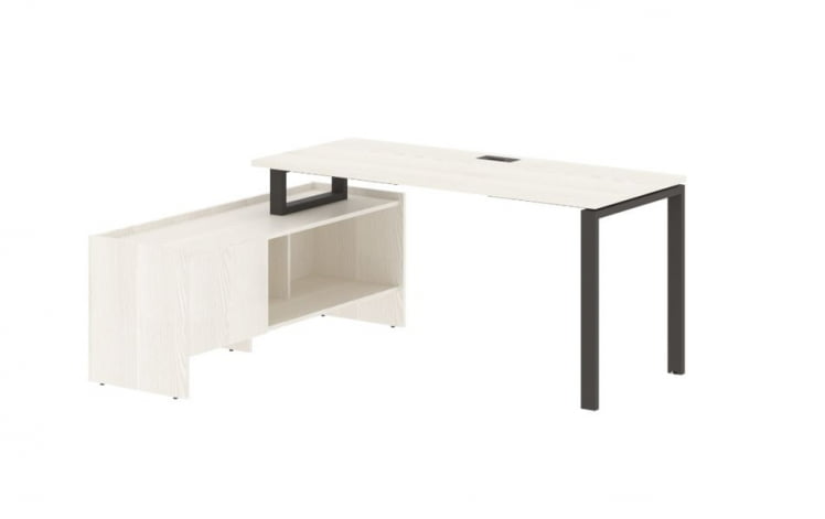 Стол с тумбой EDIS EUCT 17614 Ясень Траун Мокко_0