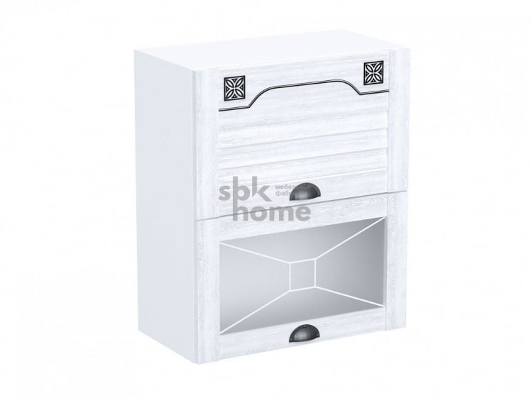 Шкаф со стеклом горизонтальный ШСТ-60Г, Кантри (600*320*720) Сосна Андерсен, 21031 _0