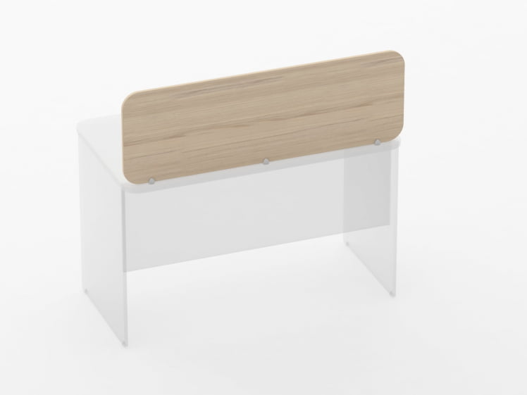 Экран разделительный прямой Glassy 5.14.12 Бук светлый_1