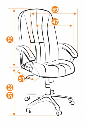 Кресло руководителя СН888 Черный NF-2603_8