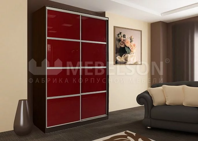 Шкаф-купе Рио 2-600 Венге / Бордо_1