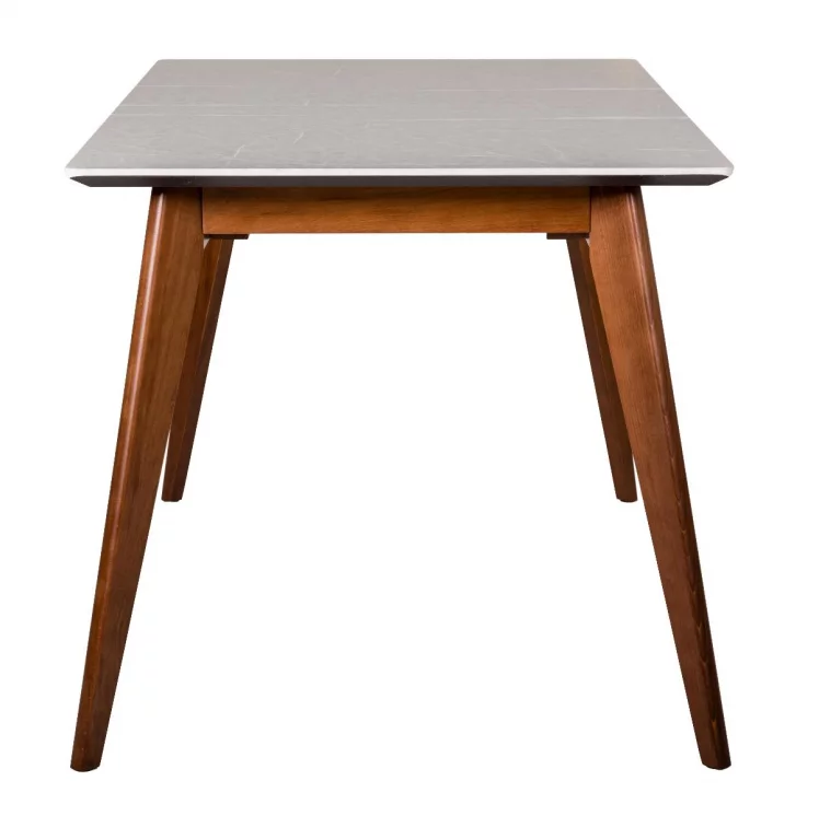 Стол раскладной Лунд 140-180 ОРЕХ-Мрамор Бьянко_3