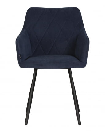 Стул обеденный DOBRIN ROBY велюр Catania Dark Blue_5