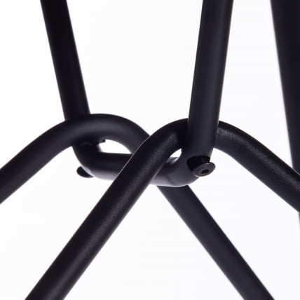 Стол RUSTO (mod. 283) МДФ/металл, D100 х 75 см, Black (Черный) / Walnut (Орех)_5