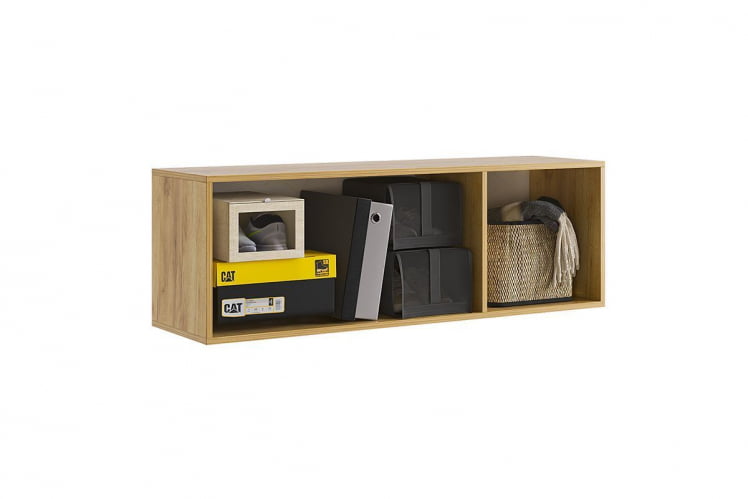 Антресоль трехдверная Бери MPR-026 Дуб крафт золотой/графит_1