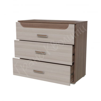 Комод Пальмира модуль 4 Ясень Шимо темный Ясень Шимо светлый_1