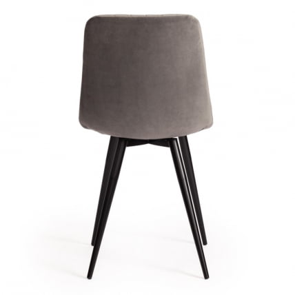 Стул CHILLY X (mod. 7096-1) / 1 шт. в упаковке ткань/металл, 45x53х88 см, высота до сиденья 50 см, серый barkhat 26/черный_3