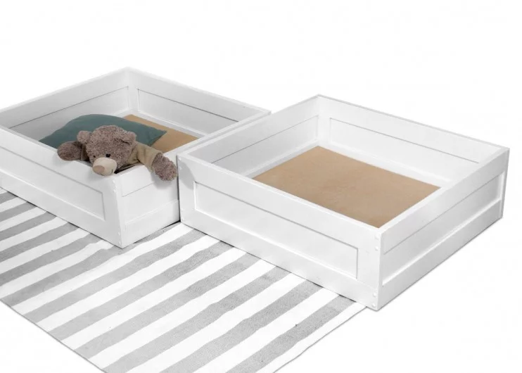 Кровать-домик RooRoom кд-1С с ящиками Серая_3