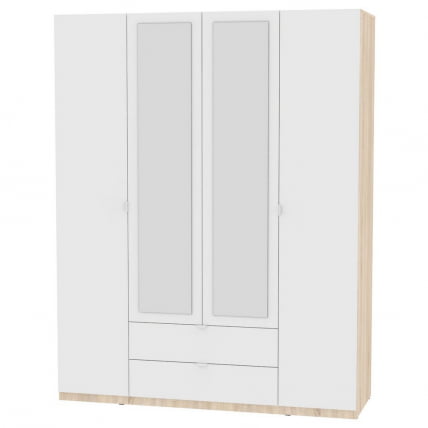 Шкаф распашный R-230х180х45-2-TR-M(ДСС-Белый)_0