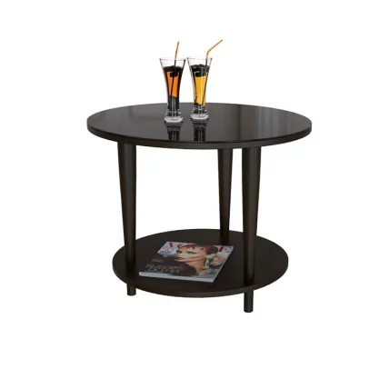 Стол журнальный BeautyStyle 10 Венге/стекло черное_0