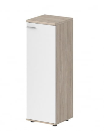 Шкаф средний правый Sigma SG.804.OL.WH.R Дуб светлый Белый_0