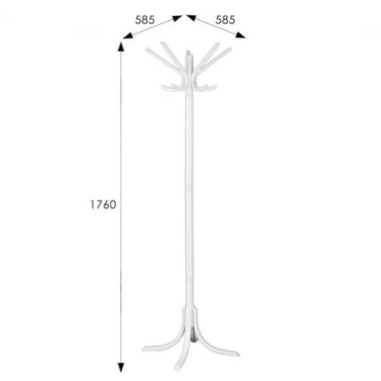 Вешалка напольная В 8Н Белый_11