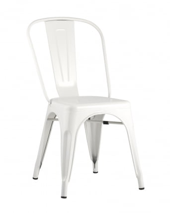 Стул TOLIX с высокой спинкой Белый матовый_0